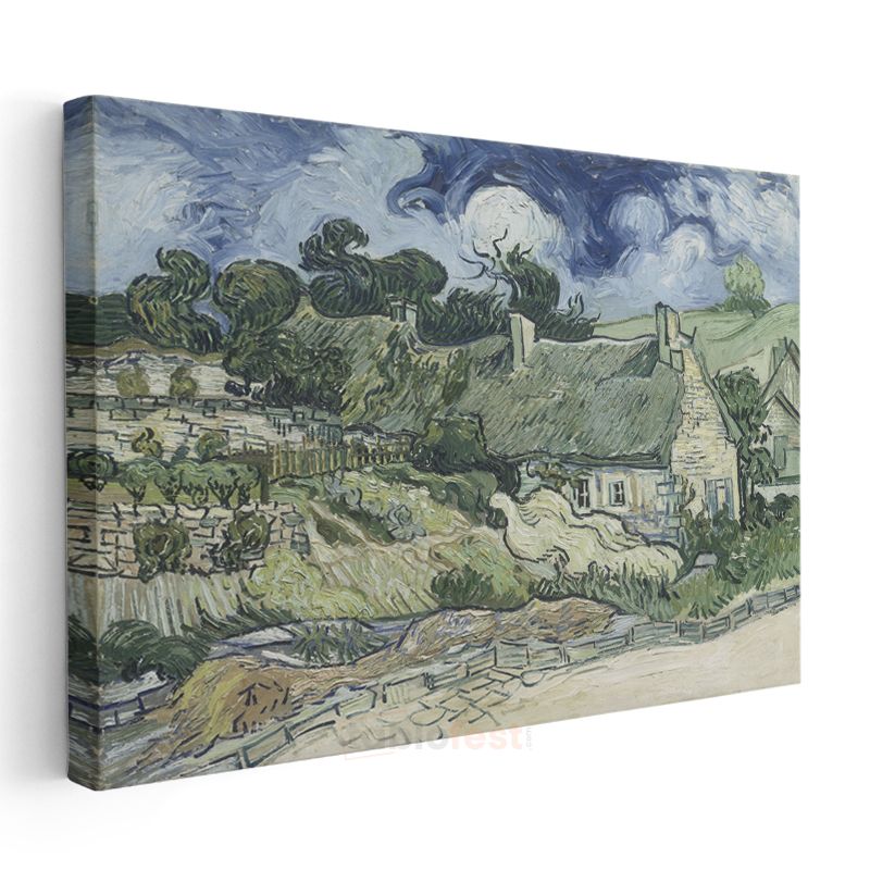 Vincent van Gogh - Auvers'de Evler Kanvas Tablo