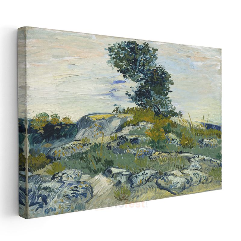 Vincent van Gogh - Kayalık Manzara Kanvas Tablo