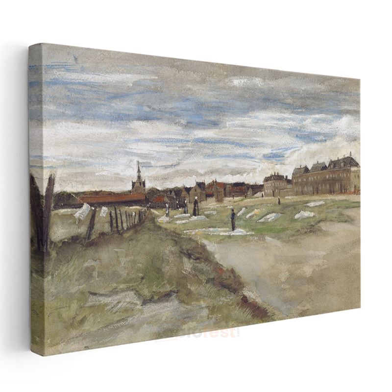 Vincent van Gogh - Scheveningen'de Çamaşır Alanı Kanvas Tablo