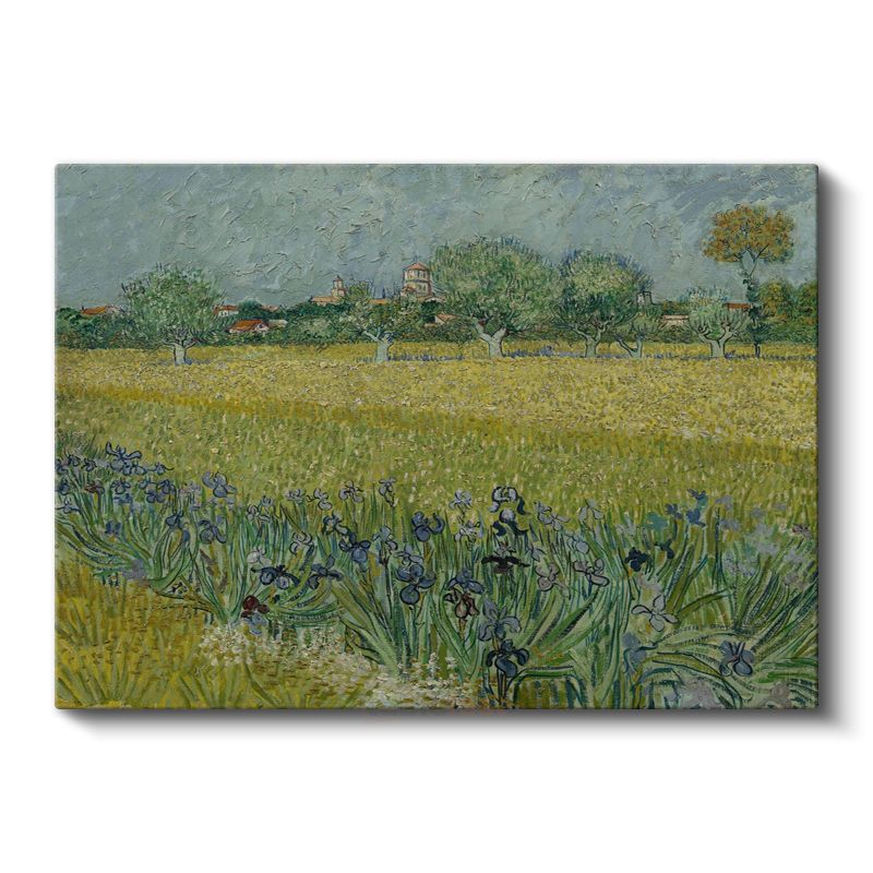 Vincent van Gogh - Süsenli Buğday Tarlası Kanvas Tablo
