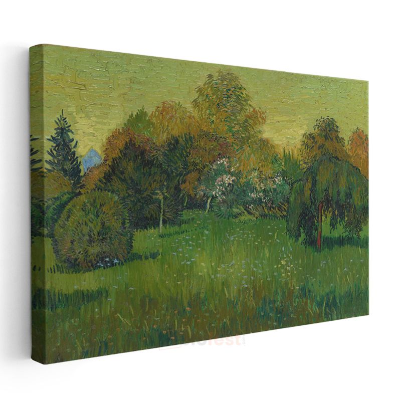 Vincent van Gogh - Bahçe Manzarası Kanvas Tablo