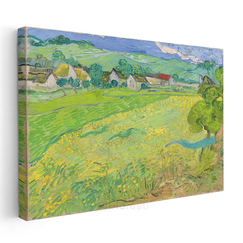 Vincent van Gogh - Yeşil Buğday Tarlaları Kanvas Tablo