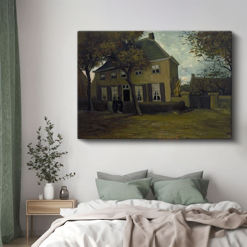 Vincent van Gogh - Nuenen'deki Papaz Evi Kanvas Tablo
