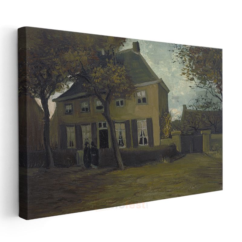 Vincent van Gogh - Nuenen'deki Papaz Evi Kanvas Tablo