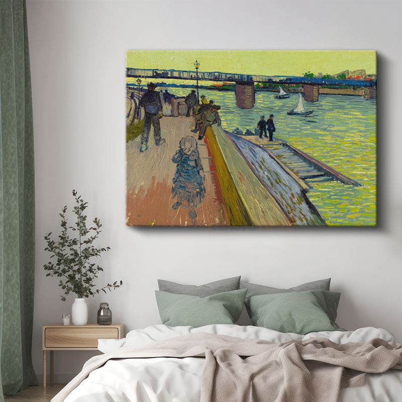 Vincent Van Gogh - Trinquetaille Köprüsü Kanvas Tablo