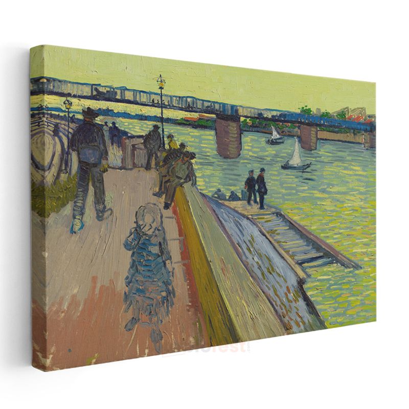 Vincent Van Gogh - Trinquetaille Köprüsü Kanvas Tablo