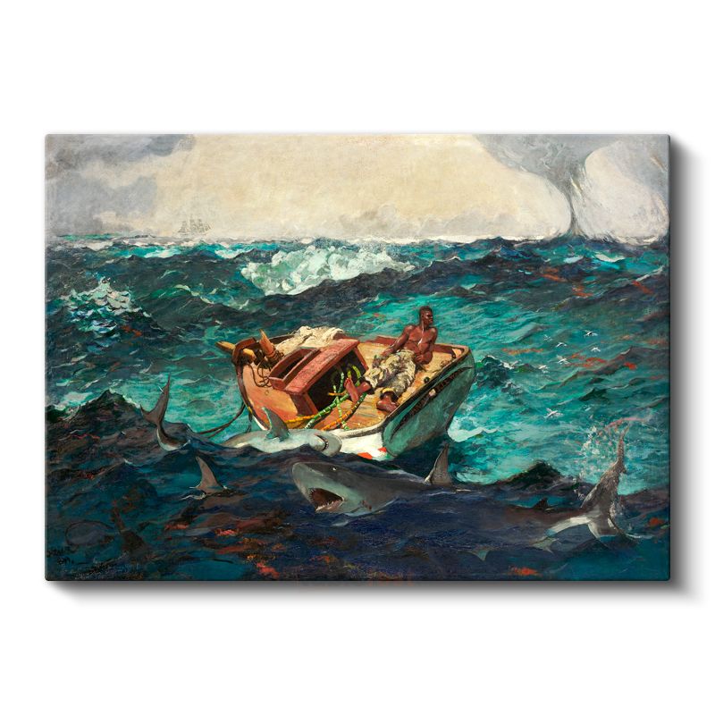 Winslow Homer - Körfez Akıntısı Kanvas Tablo