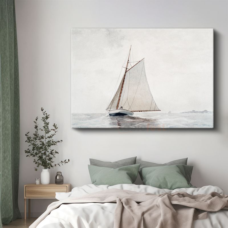 Winslow Homer - Sailing Vessel Kanvas Tablo