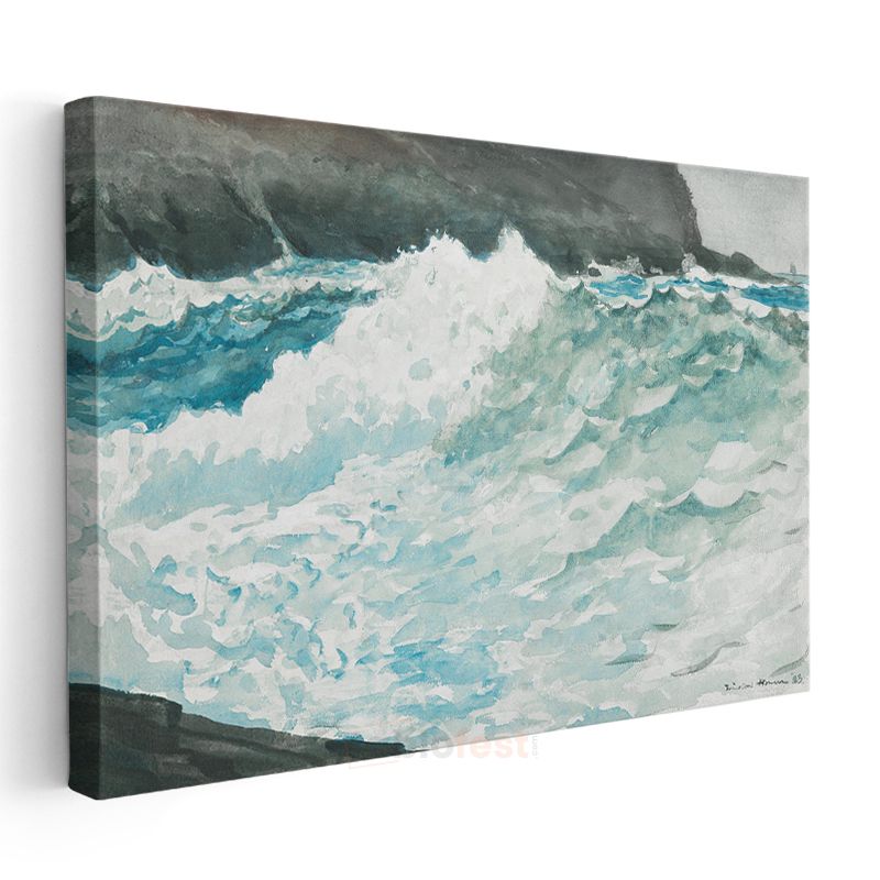 Winslow Homer - Shore and Surf Kanvas Tablo