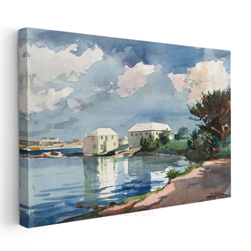 Winslow Homer - Salt Kettle Bermuda Kanvas Tablo