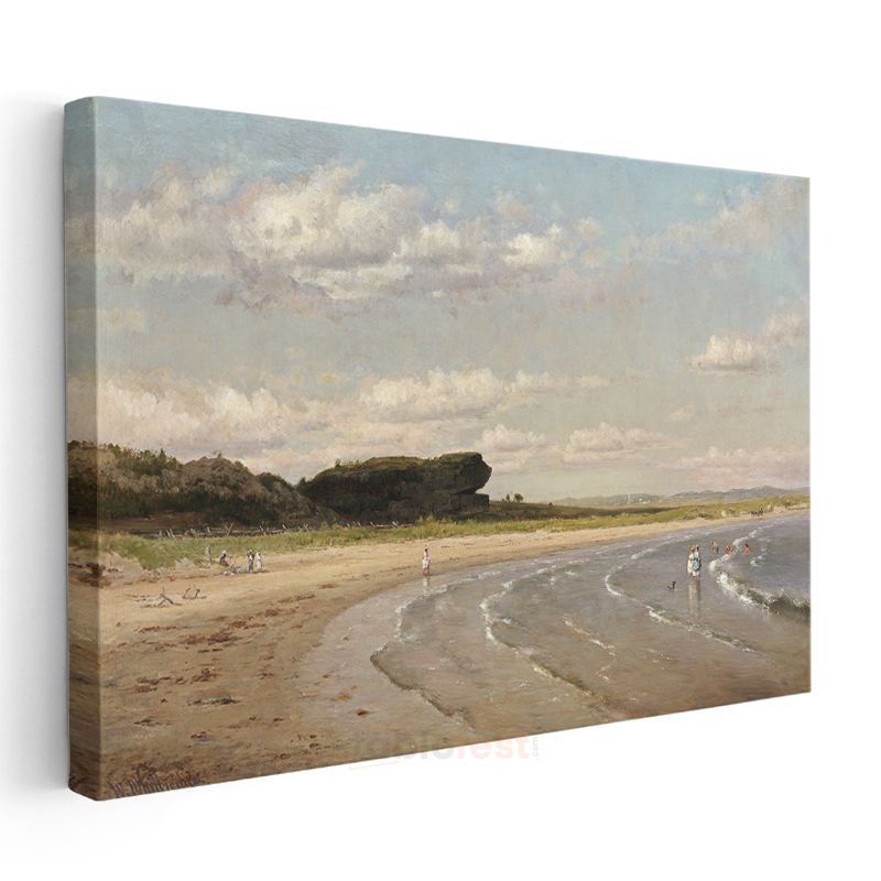 William Trost Richards - Beach Scene Kanvas Tablo