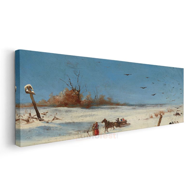 Ivan Aivazovsky - Kış Manzarası Kanvas Tablo