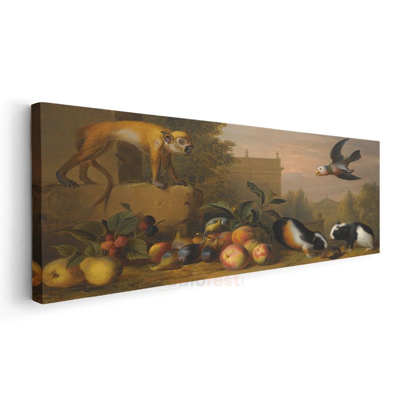 Jean-Baptiste Oudry - Natürmort ve Hayvanlar Kanvas Tablo