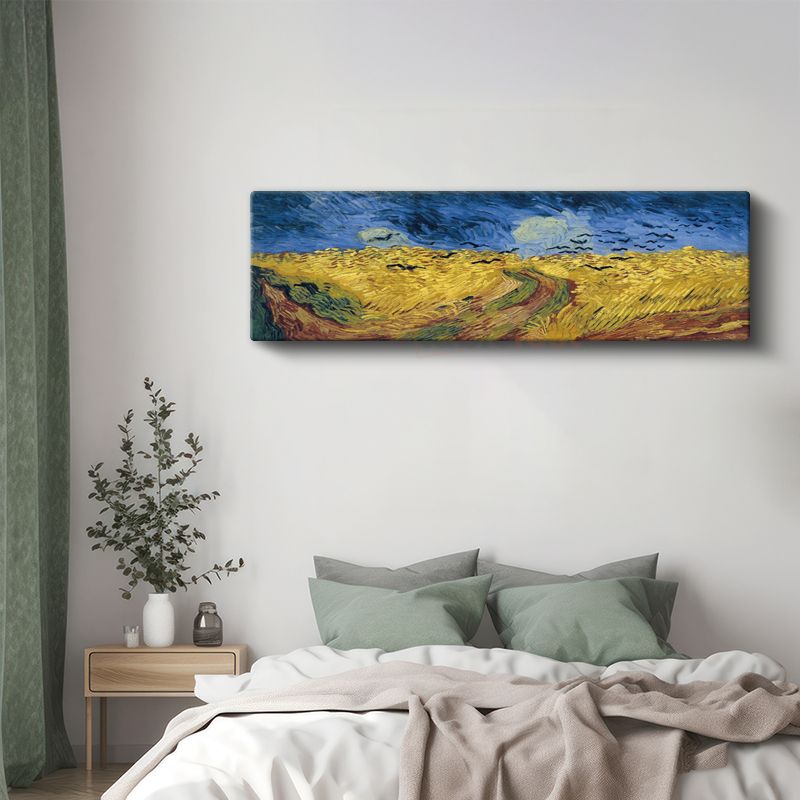 Vincent van Gogh - Kargalı Buğday Tarlası Kanvas Tablo
