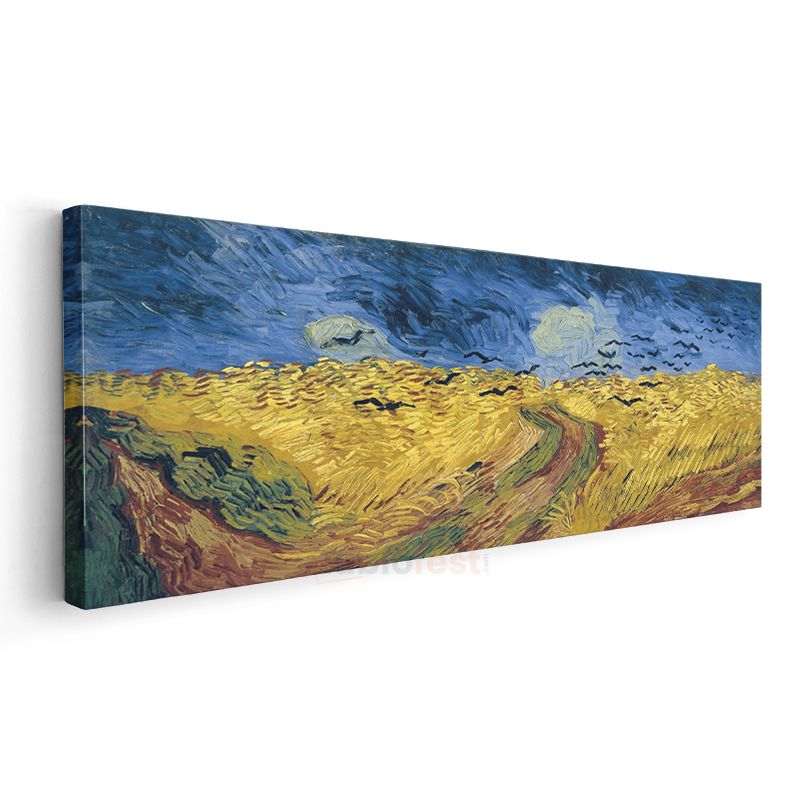 Vincent van Gogh - Kargalı Buğday Tarlası Kanvas Tablo