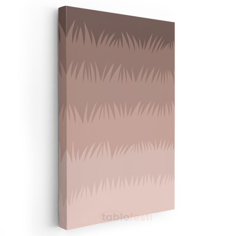 Toprak Deseni - Minimalist Gradyan Doku Kanvas Tablo