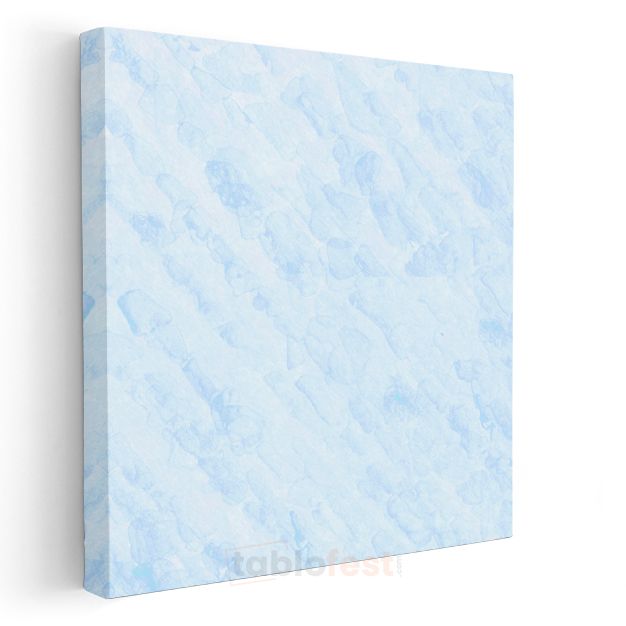 Buz Kristalleri - Minimal Akışkan Doku Kanvas Tablo