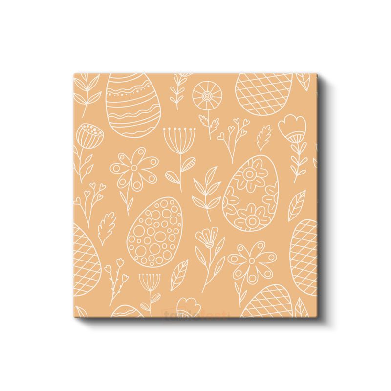 Çizgisel Botanik - Minimalist Çiçek Desenleri Kanvas Tablo