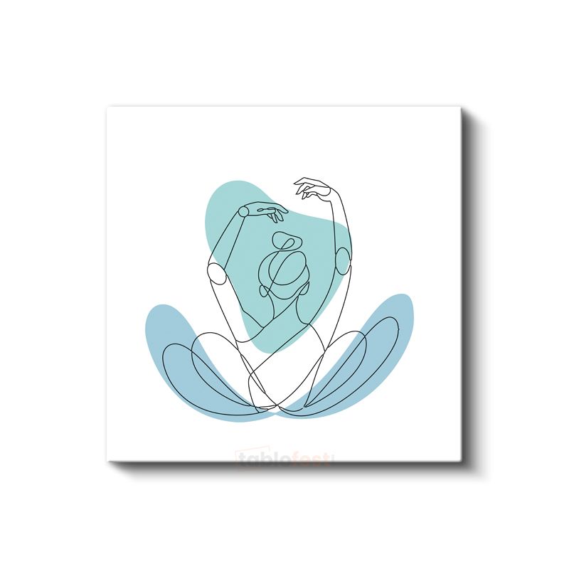 Meditasyon Pozu - Huzur İfadesi Kanvas Tablo