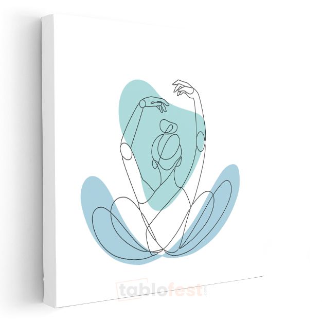 Meditasyon Pozu - Huzur İfadesi Kanvas Tablo