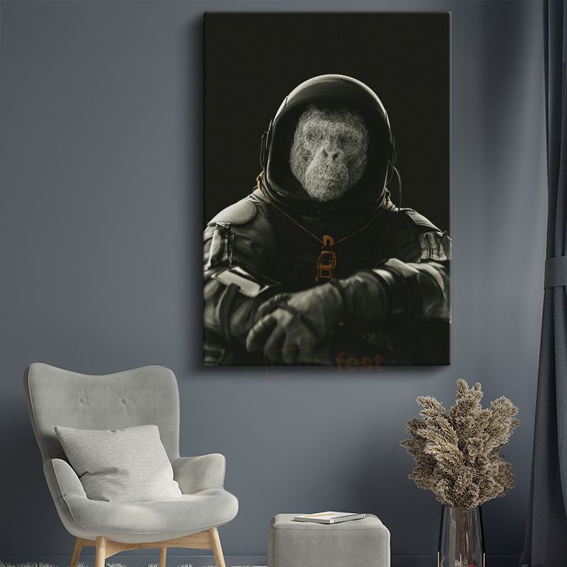 Kozmik Astronot - Evrenin Gizemi Kanvas Tablo