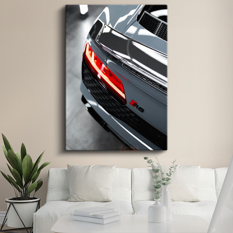 Audi R8 - Lüks Spor Otomobil Detayı Kanvas Tablo