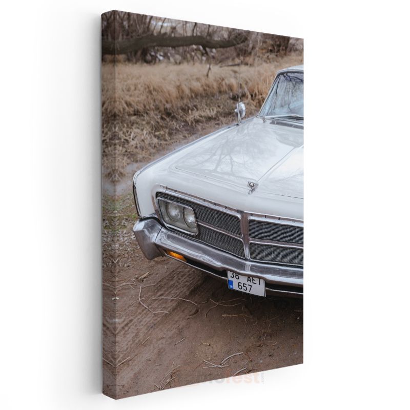 Chrysler Imperial - Klasik Amerikan Otomobili Ön Görünüm Kanvas Tablo