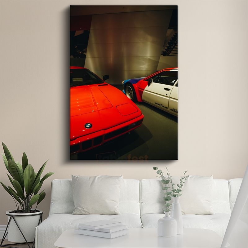 BMW M1 - Klasik Spor Otomobil Koleksiyonu Kanvas Tablo