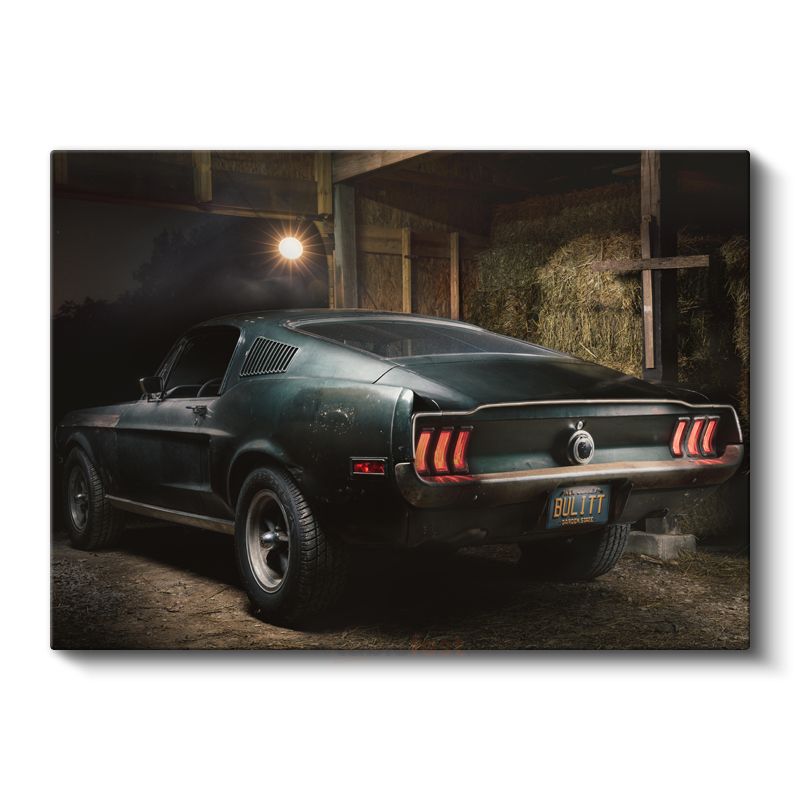 Ford Mustang Bullitt - Efsanevi Film Arabası Kanvas Tablo