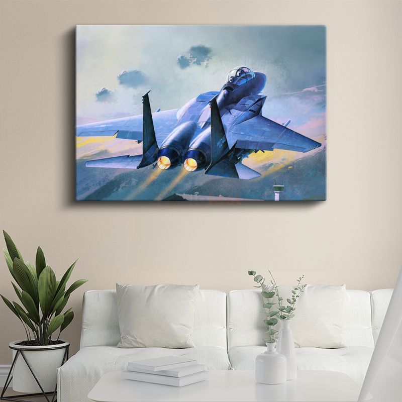 F-15 Eagle - Gökyüzünün Hakimi Savaş Uçağı Kanvas Tablo
