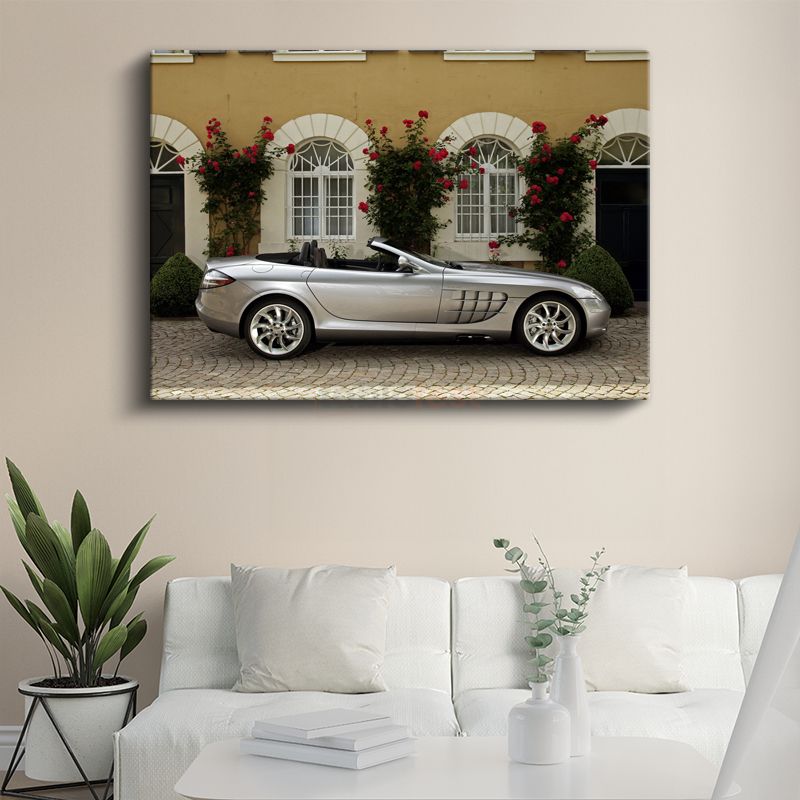 Mercedes-Benz SLR McLaren - Klasik Mimari Önünde Prestij Kanvas Tablo