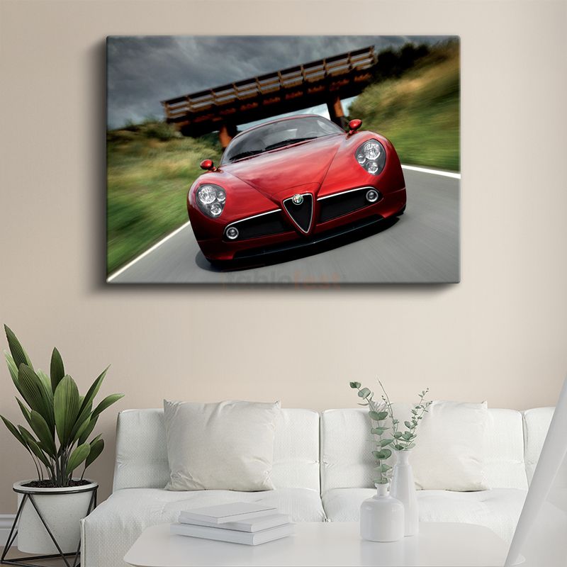 Alfa Romeo 8C Competizione - İtalyan Tasarım Harikası Kanvas Tablo