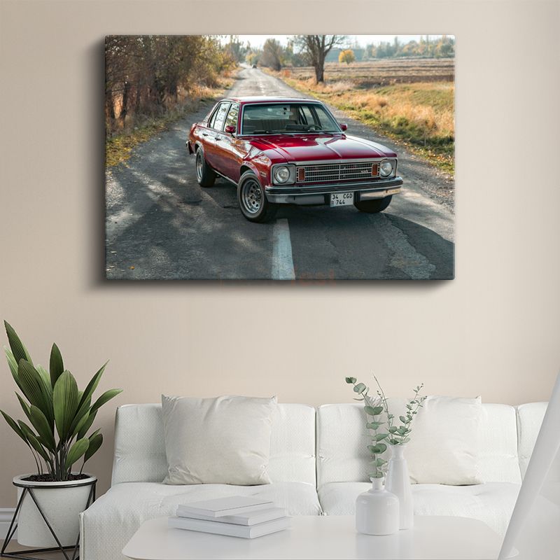 Chevrolet Nova - Klasik Amerikan Sedan Kanvas Tablo