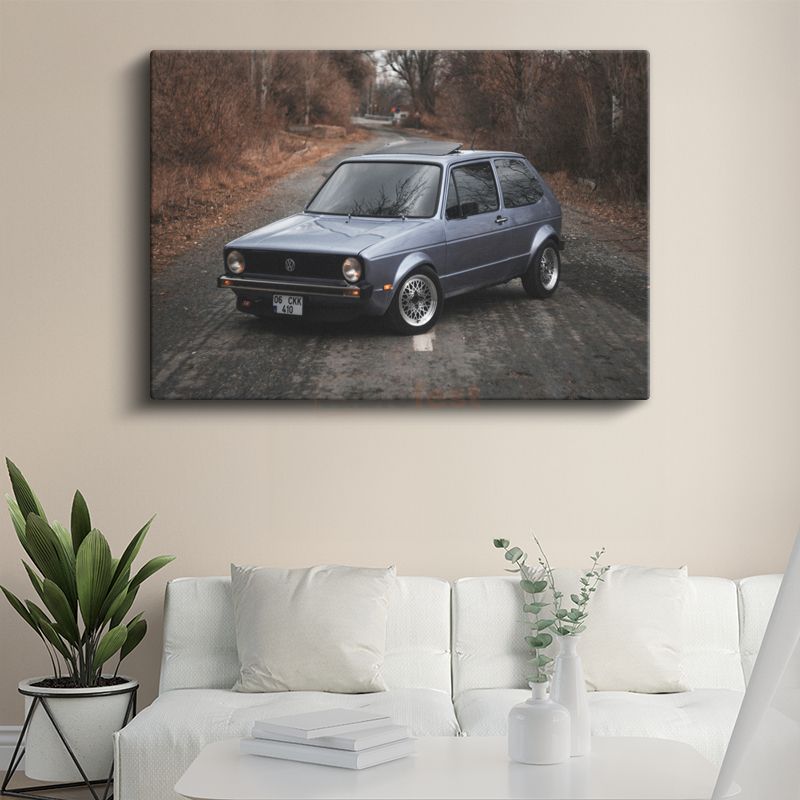 Volkswagen Golf MK1 - Efsanevi Hatchback Kanvas Tablo