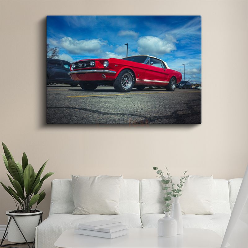 Ford Mustang - Klasik Amerikan Muscle Car Kanvas Tablo