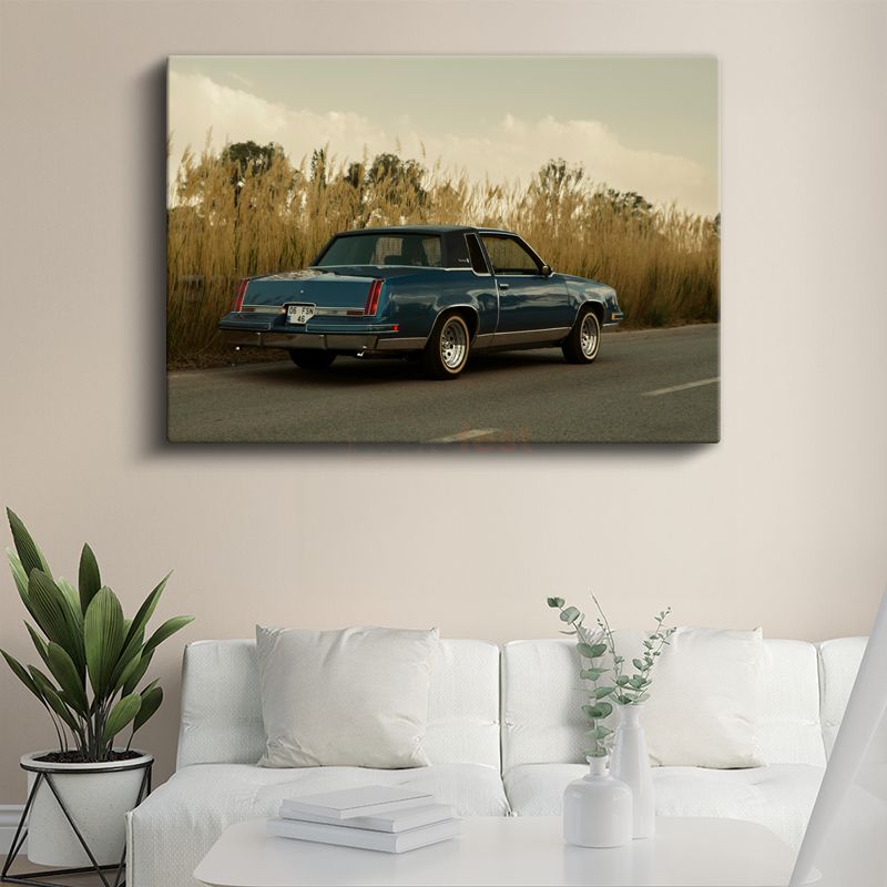 Oldsmobile Cutlass - Klasik Amerikan Kupesi Kanvas Tablo