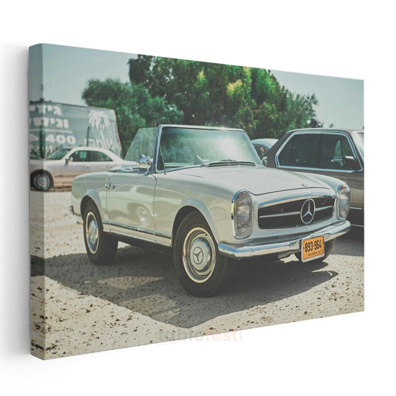 Mercedes-Benz 280SL Pagoda - Klasik Convertible Otomobil Kanvas Tablo