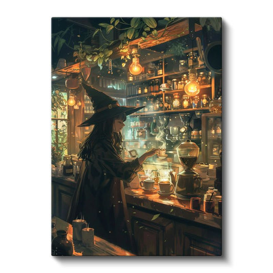 Büyücü Kahvesi - Sihirli İksirler Anime Kanvas Tablo