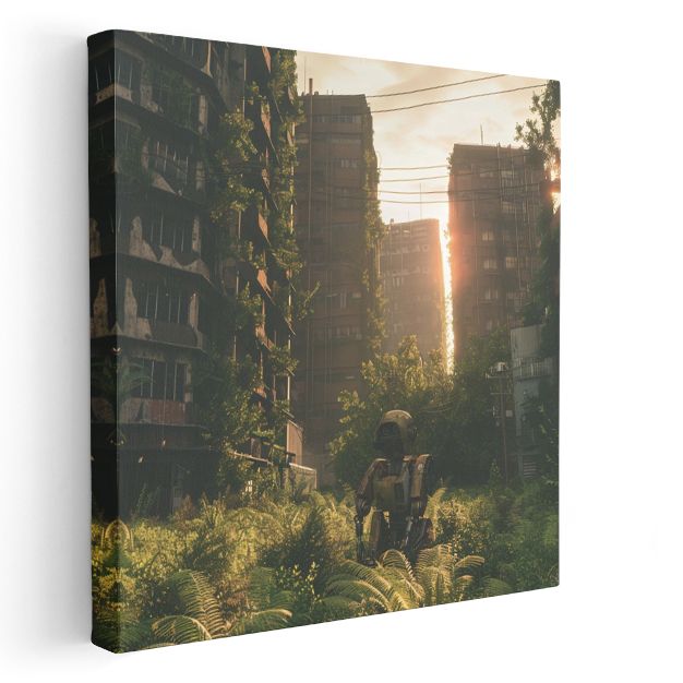Terk Edilmiş Dünya - Robot Bekçi Anime Kanvas Tablo