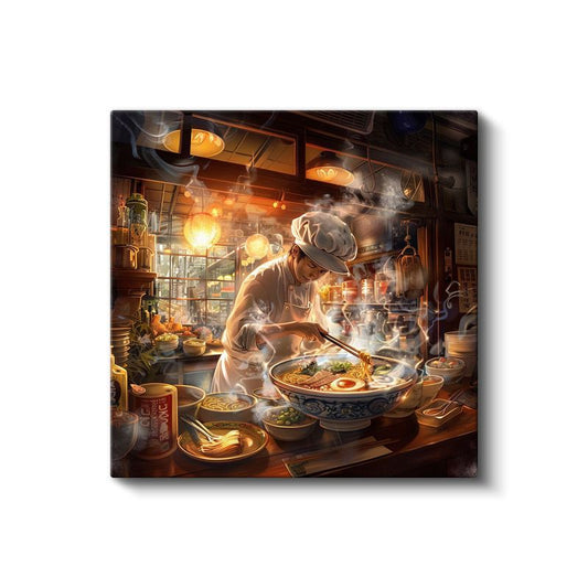 Ramen Ustası - Buğulu Mutfak Anime Kanvas Tablo