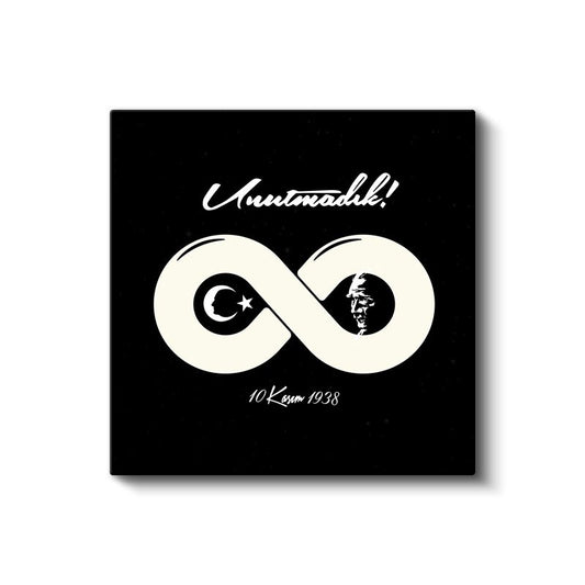 Unutmadık - Sonsuzluk Sembolü Tasarım Kanvas Tablo