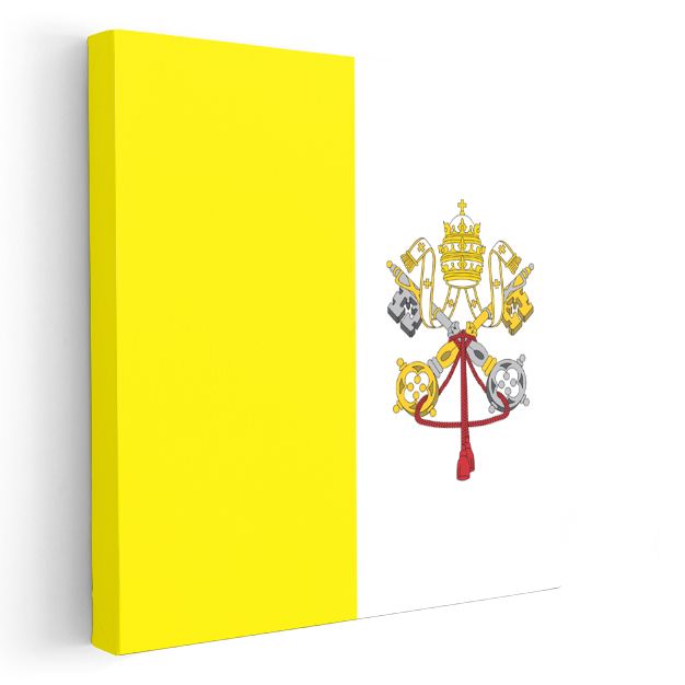 Vatikan Bayrağı - Kanvas Tablo