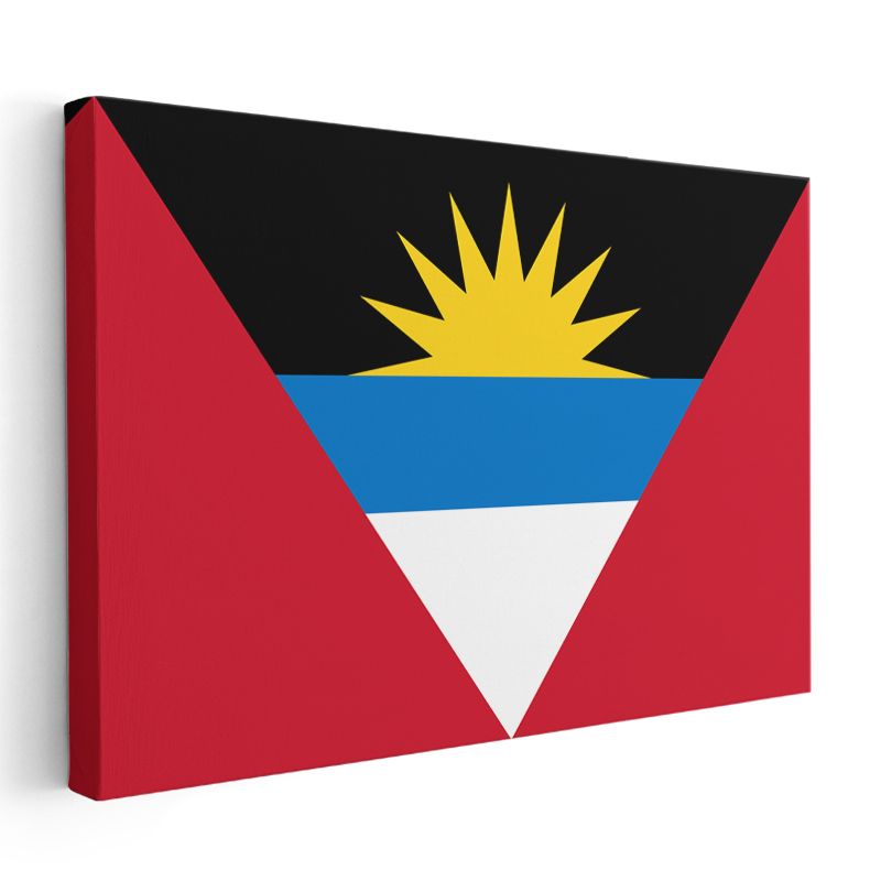 Antigua ve Barbuda Bayrağı - Kanvas Tablo