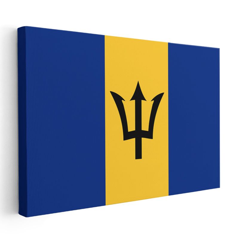 Barbados Bayrağı - Kanvas Tablo