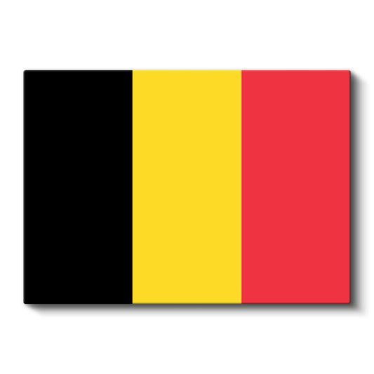 Belçika Bayrağı - Kanvas Tablo