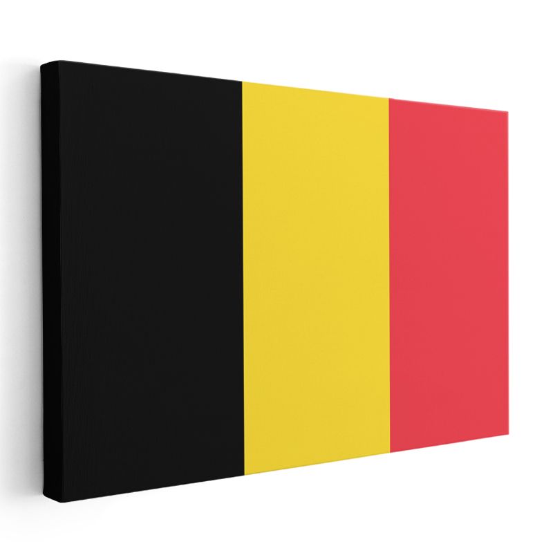 Belçika Bayrağı - Kanvas Tablo
