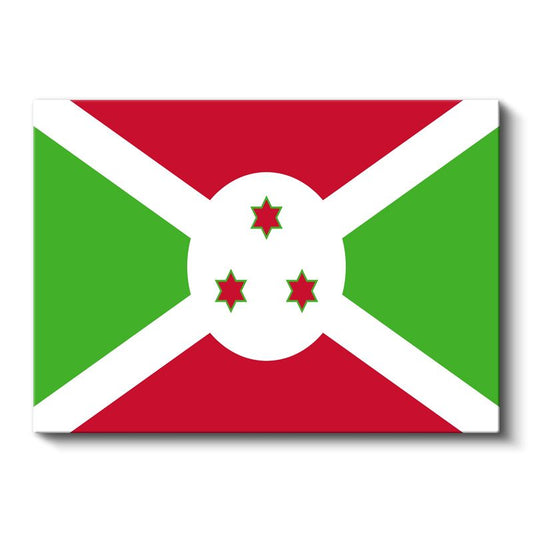 Burundi Bayrağı - Kanvas Tablo
