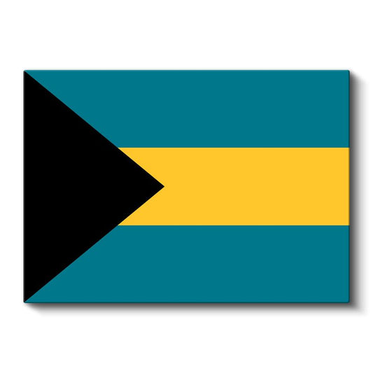 Bahamalar Bayrağı - Kanvas Tablo