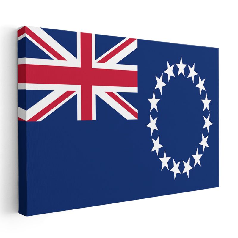 Cook Adaları Bayrağı - Kanvas Tablo