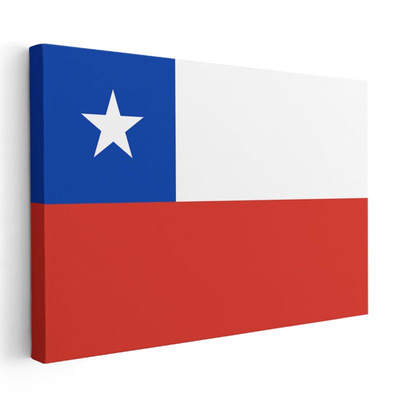 Şili Bayrağı - Kanvas Tablo